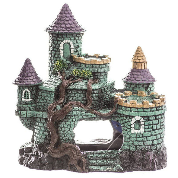 Blue Ribbon Exotic Environments Hobbit Castle Aquarium Ornament 6.25L x 5.5W x 6.25H