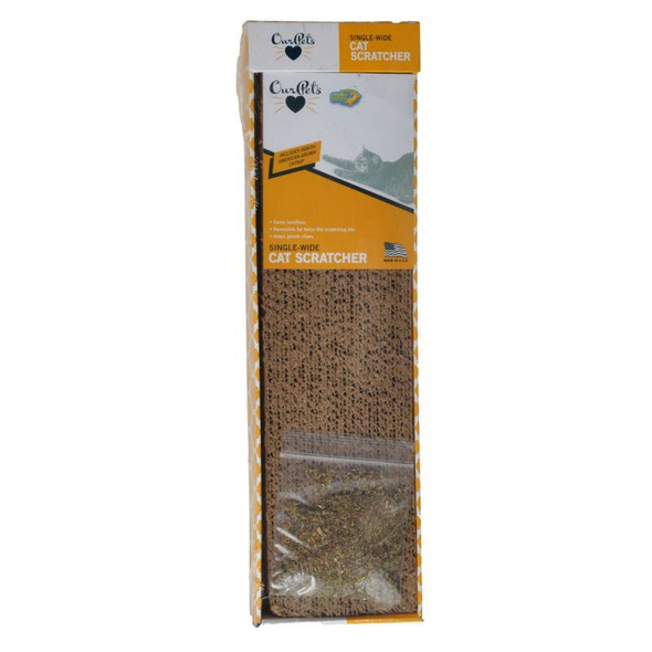 OurPets Cosmic Catnip Single Wide Cat Scratcher 20L x 4W x 2H