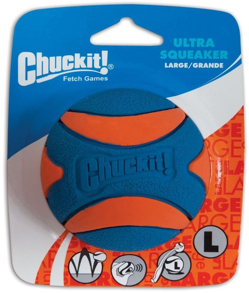 Chuckit Ultra Squeaker Ball Dog Toy Large (3 Diameter)