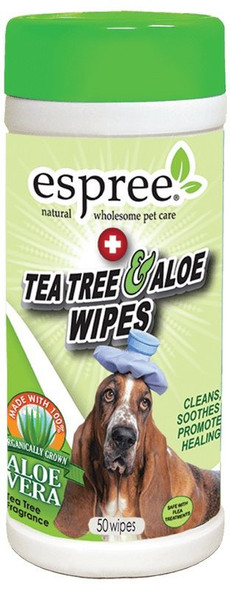 Espree Tea Tree & Aloe Wipes 50 Count