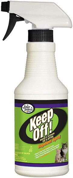 Four Paws Keep Off! Indoor & Outdoor Dog & Cat Repellent Spray 16 oz