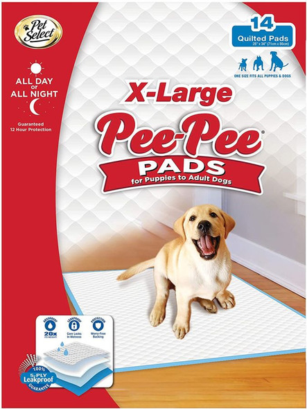 Four Paws Pee Pee Puppy Pads - X-Large 14 count
