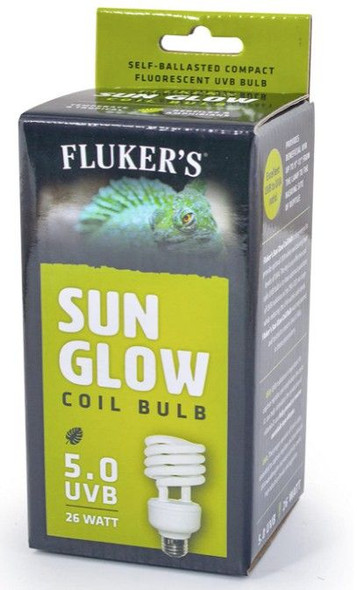 Flukers Sun Glow Tropical Fluorescent 5.0 UVB Bulb 26 watt
