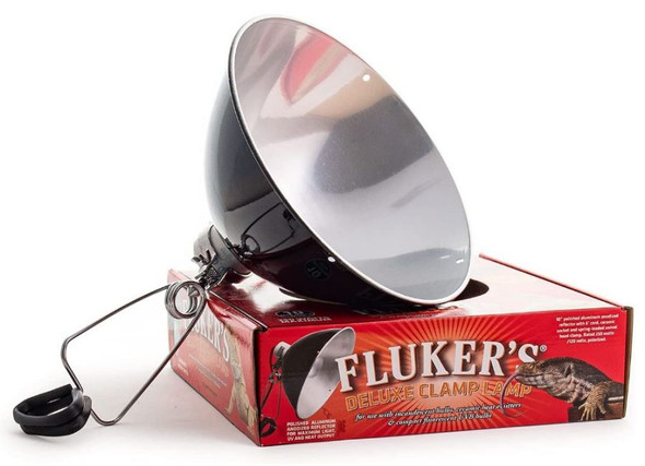 Flukers Clamp Lamp with Switch 250 Watt (10 Diameter)