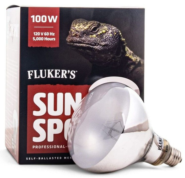 Flukers Sun Spot Bulb Mercury Vapor Bulb 100 watt