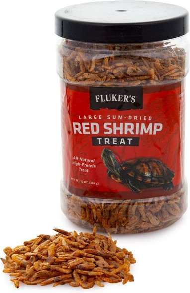 Flukers Sun-Dried Large Red Shrimp Treat 10 oz