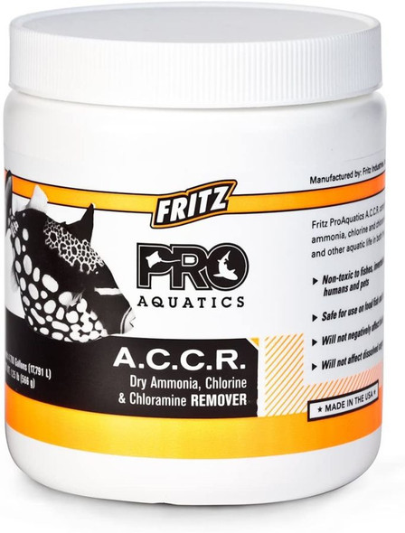 Fritz Aquatics Pro Aquatics A.C.C.R. Dry Ammonia, Chlorine and Chloramine Remover 1.25 lbs