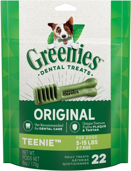 Greenies Teenie Dental Dog Treats 22 count
