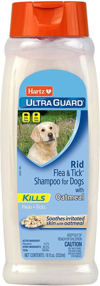 Hartz UltraGuard Rid Flea & Tick Oatmeal Shampoo 18 oz