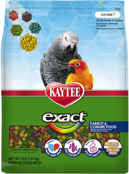 Kaytee Exact Rainbow Daily Diet - Parrot & Conure 4 lbs