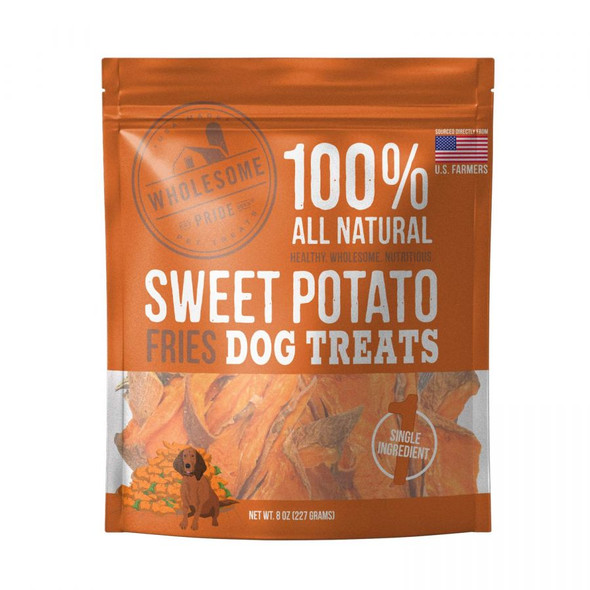 Wholesome Pride Sweet Potato Fries Dog Treats 8 oz