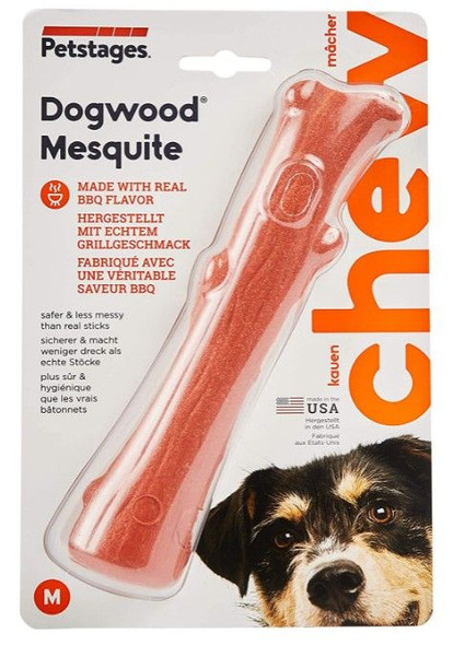 Petstages Dogwood Mesquite BBQ Chew Stick for Dogs Medium 1 count