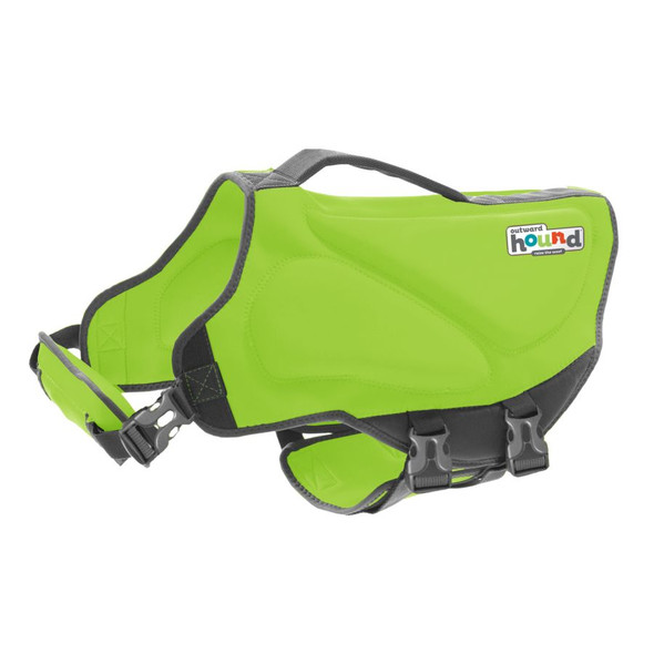 Outward Hound Dawson Swim Green Dog Life Jacket X-Large girth 33-44