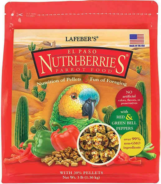 Lafeber El Paso Nutri-Berries Parrot Food 3 lbs