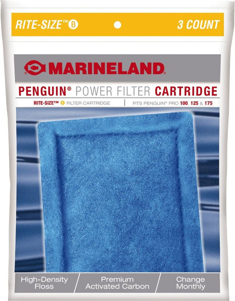 Marineland Rite-Size B Power Filter Cartridge 3 Pack