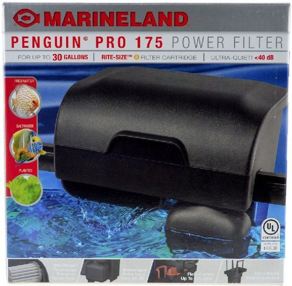 Marineland Penguin PRO Power Filter 175 gph - 30 gallon tank