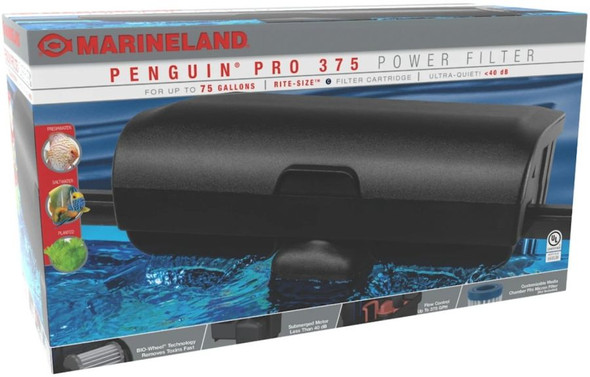 Marineland Penguin PRO Power Filter 375 gph - 75 gallon tank