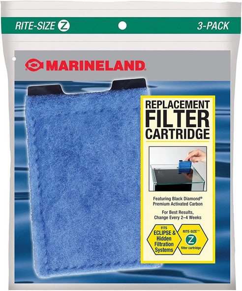 Marineland Rite-Size Z Filter Cartridge 3 Pack (Fits All Explorer, Eclipse System 3, Corner 5, Hex 5 & Hex 7)