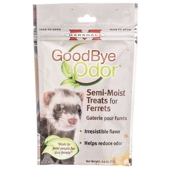 Marshall Goodbye Odor Semi-Moist Treats for Ferrets 2.5 oz