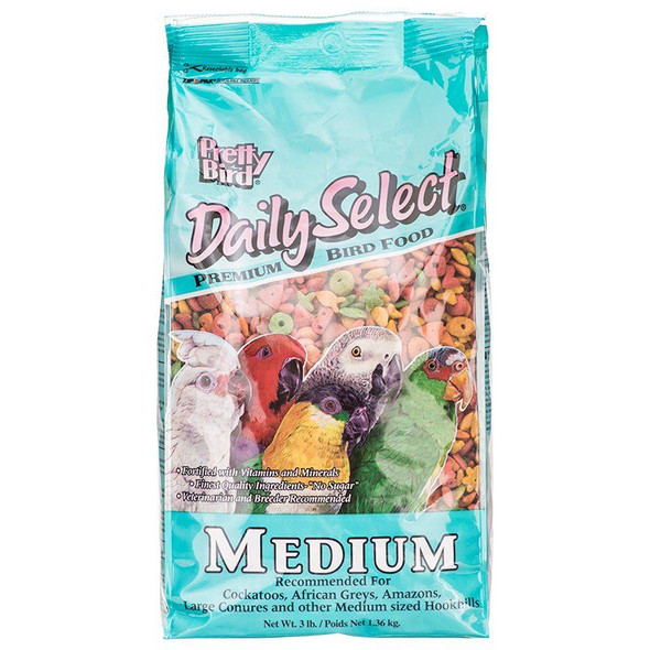 Pretty Bird Daily Select Premium Bird Food Medium (3 lbs)