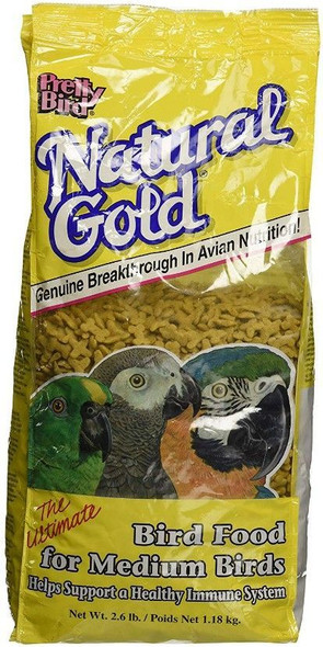 Pretty Bird Ultimate Natural Gold Bird Food Medium - 2.6 lbs