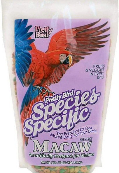 Pretty Bird Species Specific Hi Energy Macaw 3 lbs