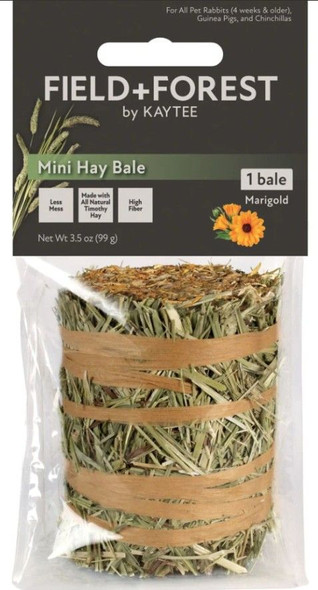 Kaytee Field and Forest Mini Hay Bale Marigold 1 count