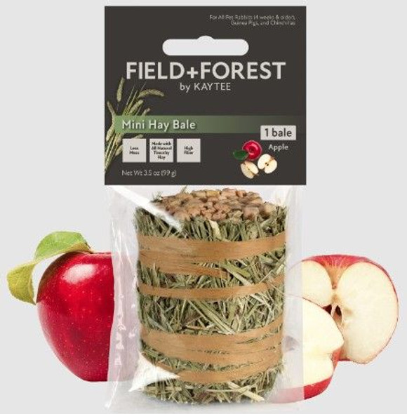 Kaytee Field and Forest Mini Hay Bale Apple 1 count