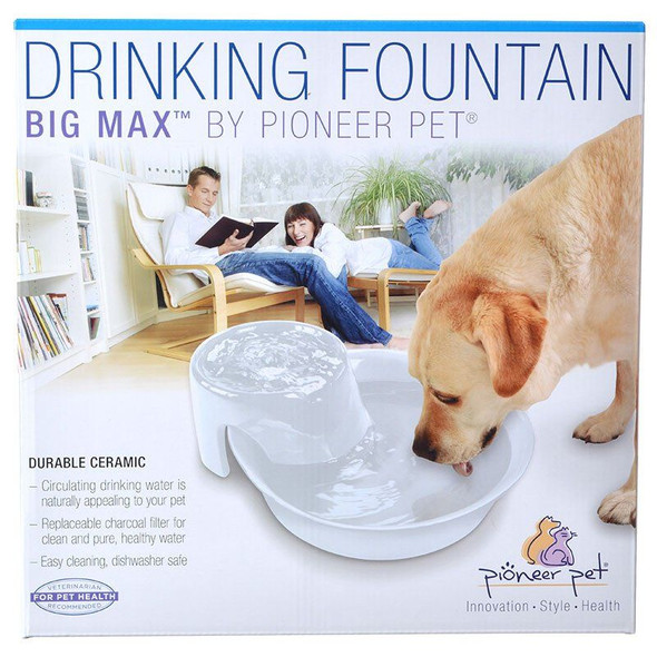 Pioneer Big Max Ceramic Drinking Fountain - White 128 oz