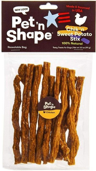 Pet 'n Shape Natural Chik 'n Sweet Potato Stix Dog Treats 3.5 oz