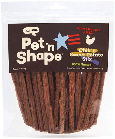 Pet 'n Shape Natural Chik 'n Sweet Potato Stix Dog Treats 14 oz