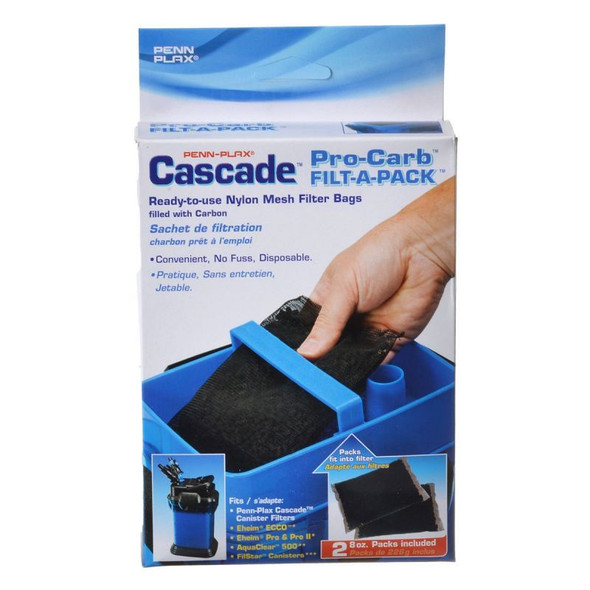 Cascade Canister Filter Pro-Carb Filt-A-Pack 2 Pack