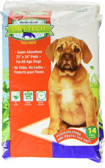 Penn Plax Dry-Tech Dog and Puppy Training Pads 23 x 24 14 count