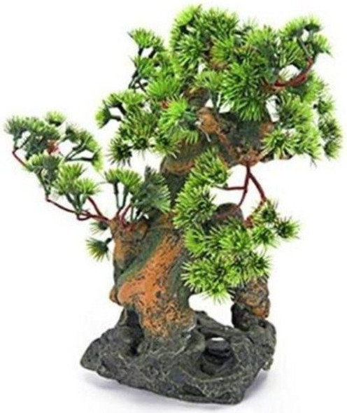 Penn Plax Bonsai Tree on Rocks Aquarium Ornament 7 x 6 x 12