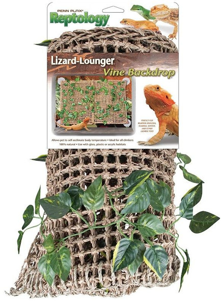 Penn Plax Reptology Lizard-Lounger Vine Backdrop 1 Pack