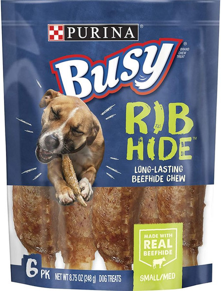 Purina Busy RibHide Chew Treats for Dogs Original 8.75 oz