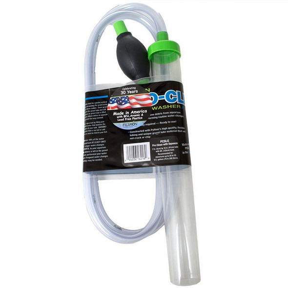 Python Pro-Clean Gravel Washer & Siphon Kit with Squeeze Large - Aquariums 20-55 Gallons - (16L x 2D)