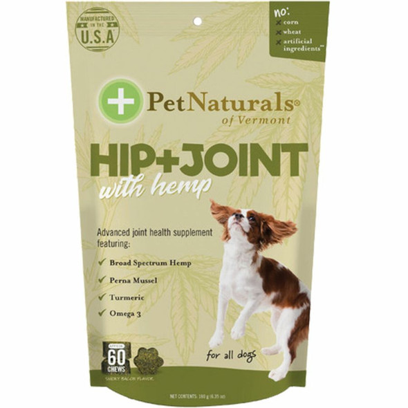 Pet Naturals Hip and Joint Health Soft Chew with Hemp 60 count