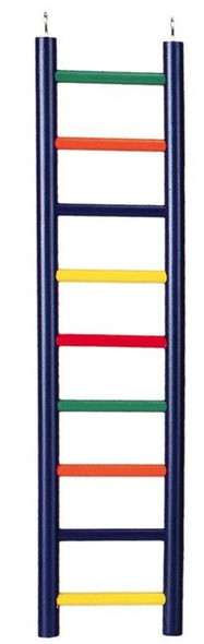 Prevue Carpenter Creations Hardwood Bird Ladder Assorted Colors 9 Rung 18 Long