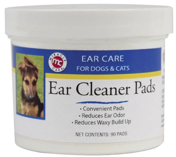 Miracle Care Ear Cleaner Pads for Dogs and Cats 90 count