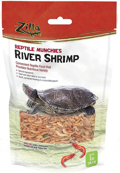 Zilla Reptile Munchies - River Shrimp 2 oz