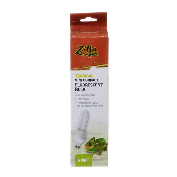 Zilla Mini Compact Fluorescent Bulb - Tropical 1 Pack - (6 Watt)