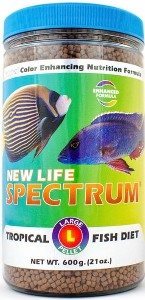New Life Spectrum Tropical Fish Food Large Sinking Pellets 600 g