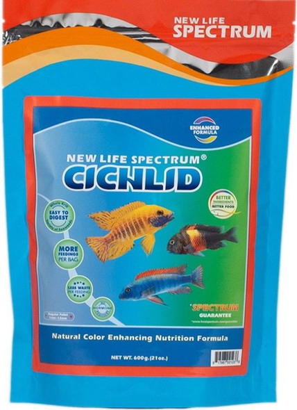 New Life Spectrum Cichlid Food Regular Sinking Pellets 600 g