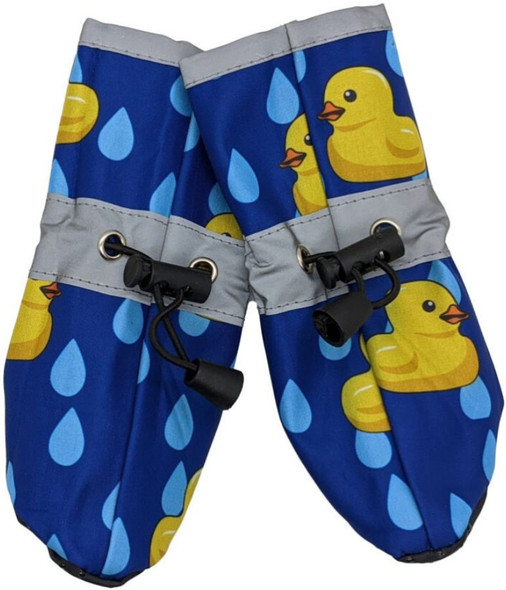 Fashion Pet Rubber Ducky Dog Rainboots Royal Blue Large