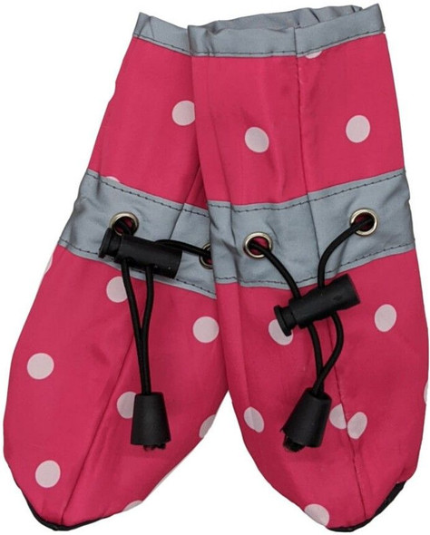 Fashion Pet Polka Dog Dog Rainboots Pink Small