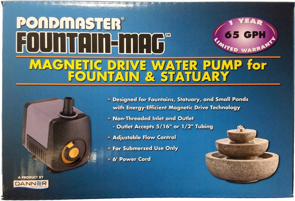 Pondmaster Pond-Mag Magnetic Drive Utility Pond Pump Model .65 (65 GPH)