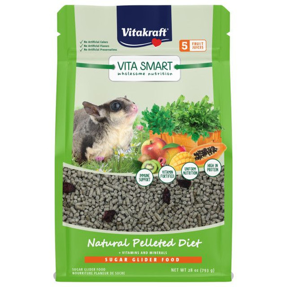 Vitakraft VitaSmart Complete Nutrition Sugar Glider Food 28 oz