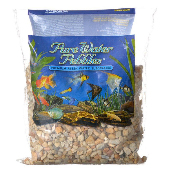 Pure Water Pebbles Aquarium Gravel - Carolina 2 lbs (Grain Size 3.1-6.3 mm)