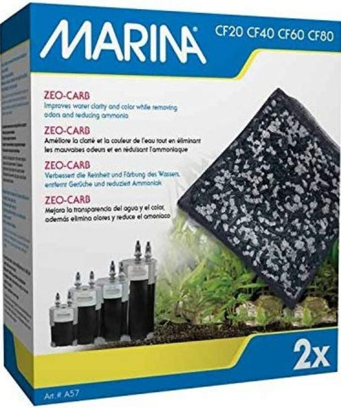 Marina Canister Filter Replacement Zeo-Carb 2 count